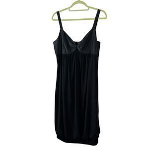 Max Mara Womens Dress Black 44 Medium‎ Bubble Twist Knot Front Classic Cocktail